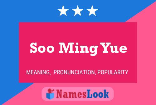 ملصق اسم Soo Ming Yue