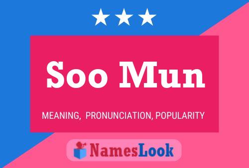 ملصق اسم Soo Mun