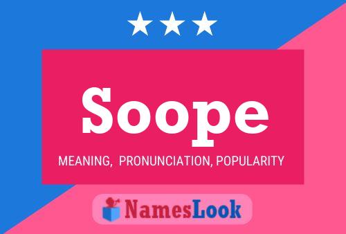 ملصق اسم Soope