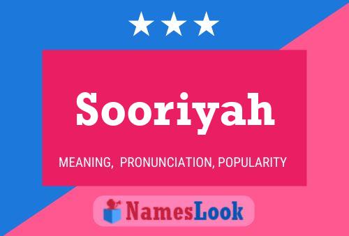 ملصق اسم Sooriyah