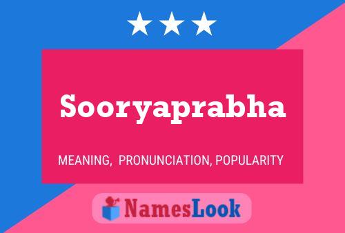 ملصق اسم Sooryaprabha