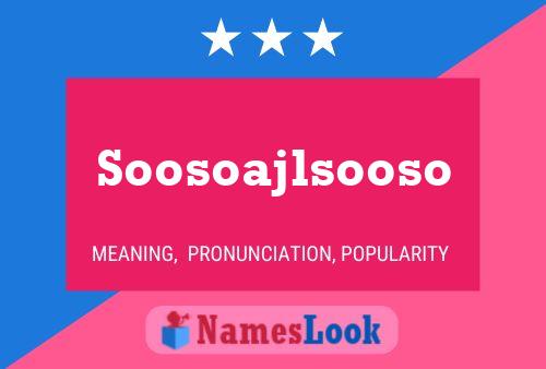 ملصق اسم Soosoajlsooso