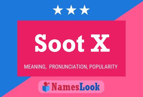 ملصق اسم Soot X