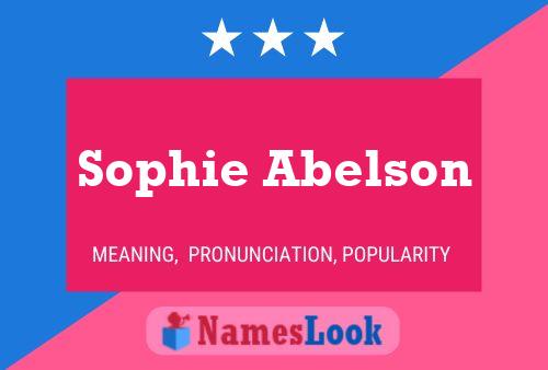 ملصق اسم Sophie Abelson