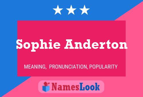 ملصق اسم Sophie Anderton