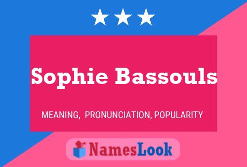 ملصق اسم Sophie Bassouls