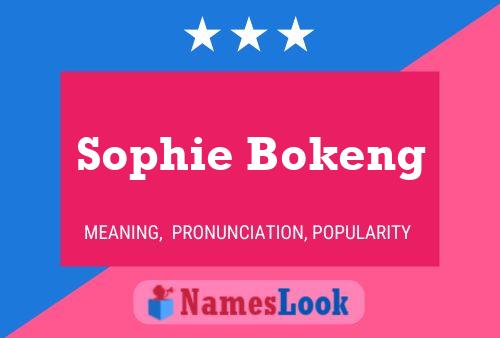 ملصق اسم Sophie Bokeng