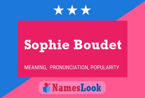 ملصق اسم Sophie Boudet