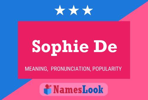 ملصق اسم Sophie De