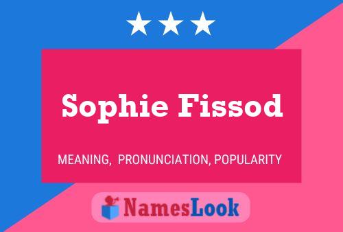 ملصق اسم Sophie Fissod