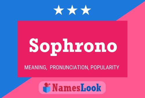 ملصق اسم Sophrono