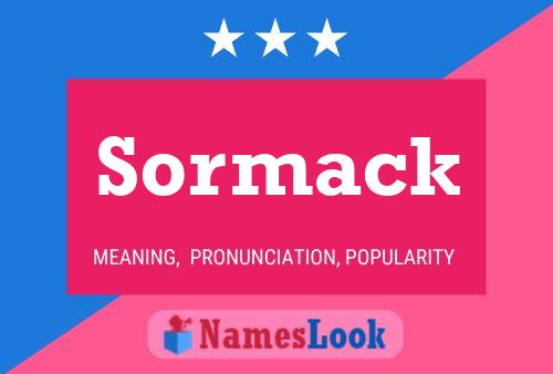 ملصق اسم Sormack