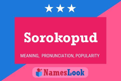 ملصق اسم Sorokopud