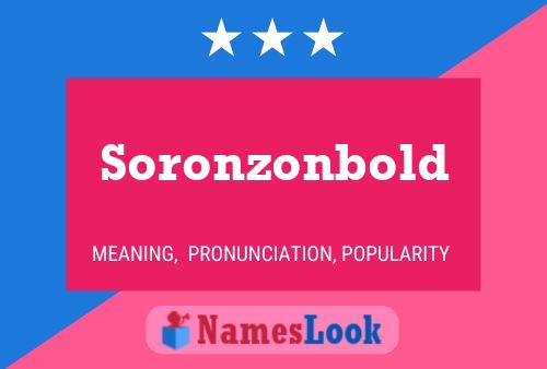 ملصق اسم Soronzonbold