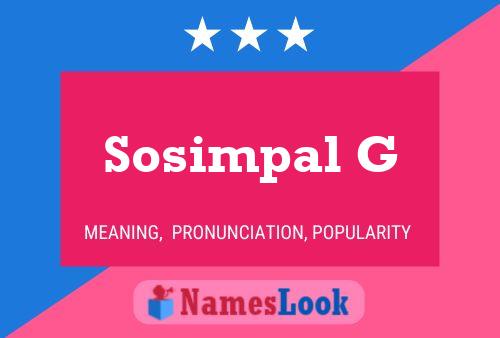 ملصق اسم Sosimpal G