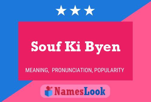 ملصق اسم Souf Ki Byen