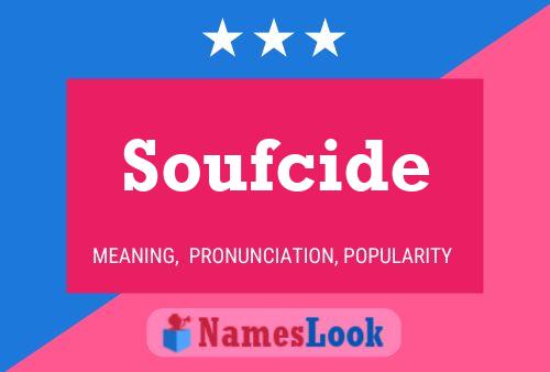 ملصق اسم Soufcide