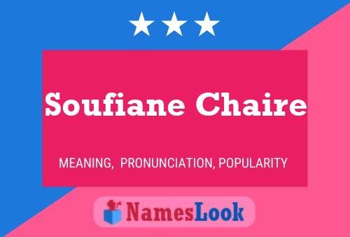 ملصق اسم Soufiane Chaire