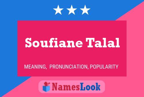 ملصق اسم Soufiane Talal