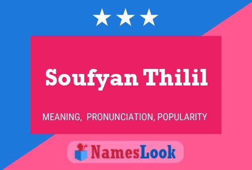 ملصق اسم Soufyan Thilil