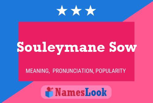 ملصق اسم Souleymane Sow