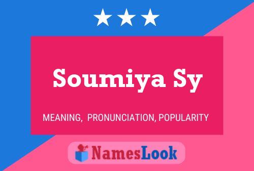 ملصق اسم Soumiya Sy