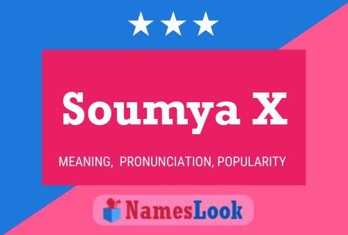 ملصق اسم Soumya X