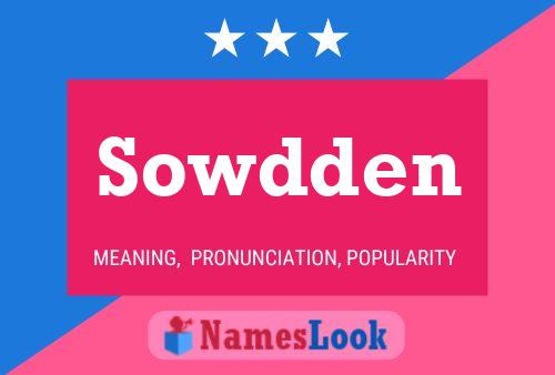 ملصق اسم Sowdden