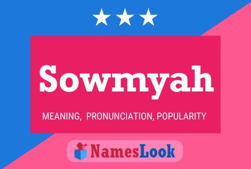 ملصق اسم Sowmyah