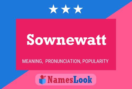 ملصق اسم Sownewatt