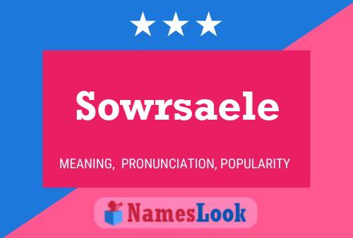 ملصق اسم Sowrsaele