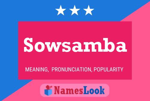 ملصق اسم Sowsamba