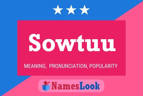 ملصق اسم Sowtuu