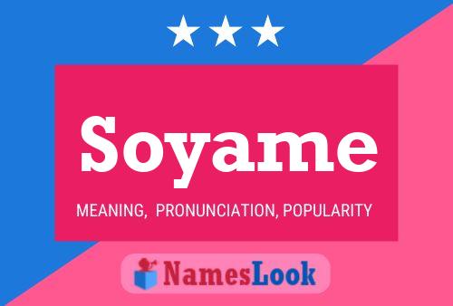 ملصق اسم Soyame