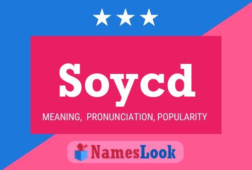 ملصق اسم Soycd