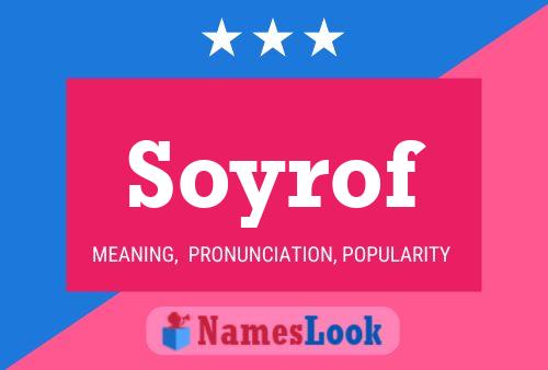 ملصق اسم Soyrof