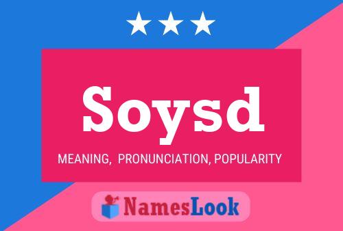 ملصق اسم Soysd