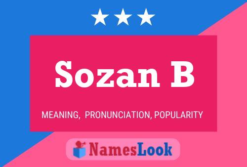 ملصق اسم Sozan B