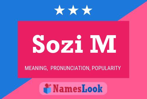 ملصق اسم Sozi M