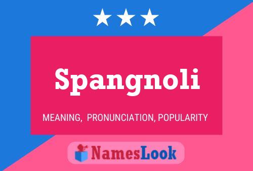 ملصق اسم Spangnoli