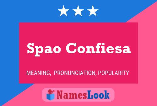 ملصق اسم Spao Confiesa