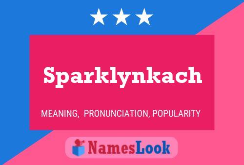 ملصق اسم Sparklynkach