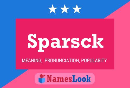 ملصق اسم Sparsck