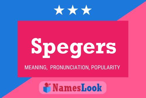 ملصق اسم Spegers