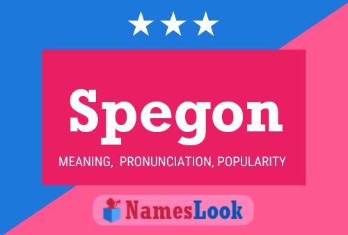 ملصق اسم Spegon