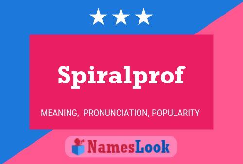 ملصق اسم Spiralprof