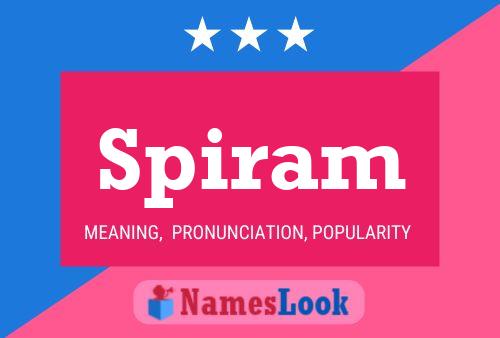 ملصق اسم Spiram