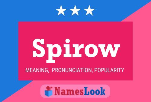 ملصق اسم Spirow