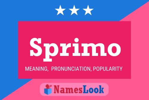 ملصق اسم Sprimo