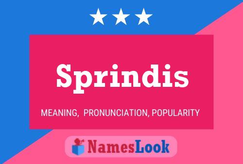 ملصق اسم Sprindis